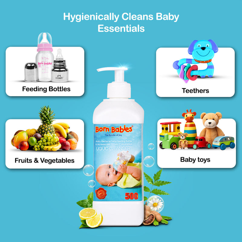 Born Babies Baby Bottle & Dish Wash Liquid Cleanser - 500 ML