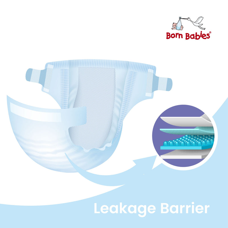 Baby Tape Diaper  Three Layer Leakage Protection High Absorb-NB(20 Pieces)