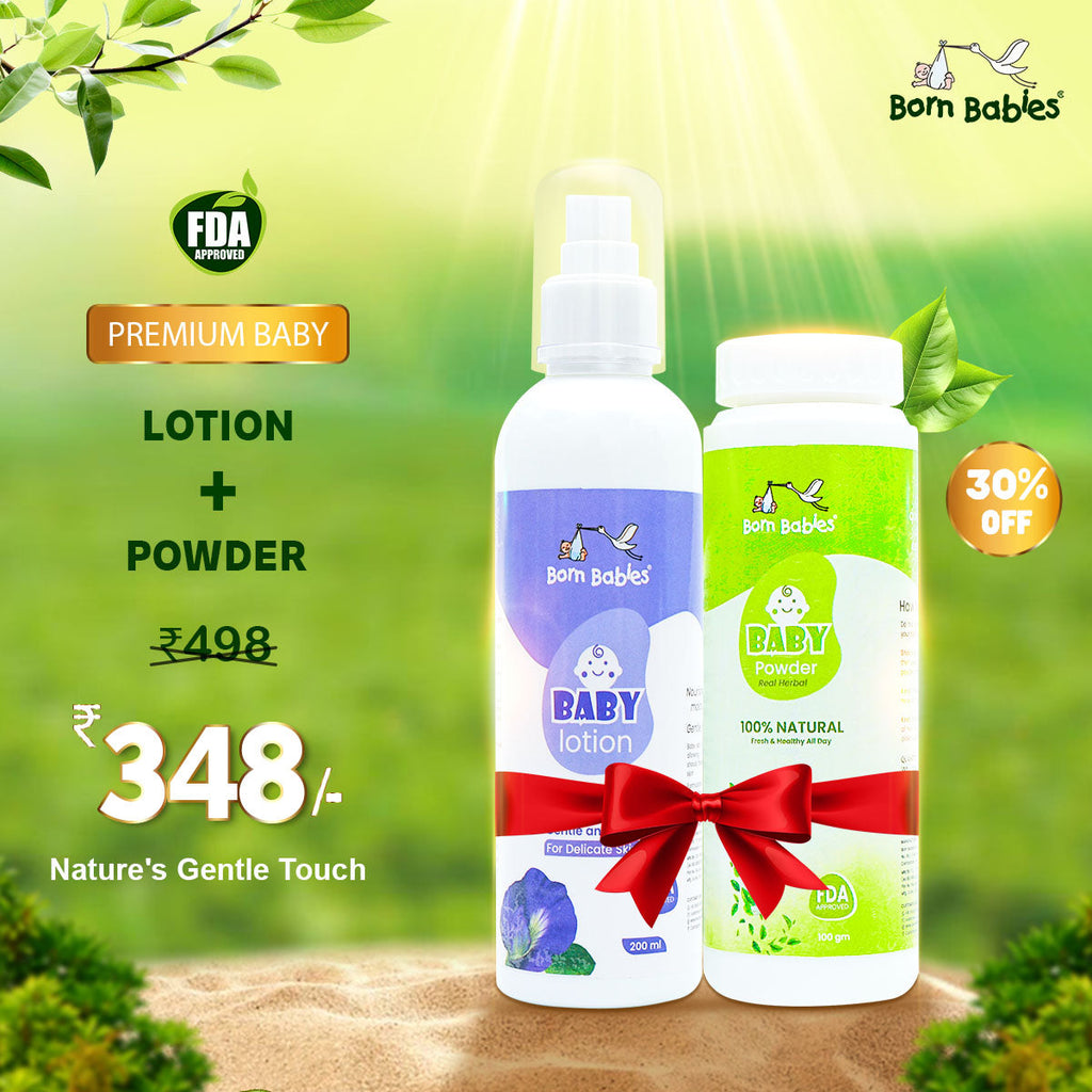 Combo Pack Of Baby Body Lotion & Baby Powder