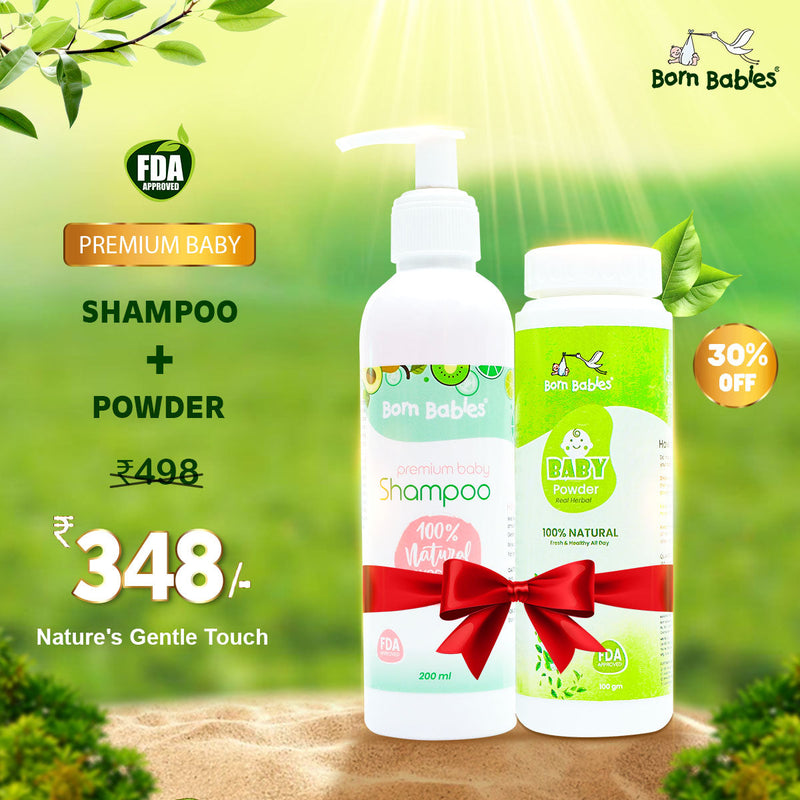 Combo Pack Of Baby Shampoo & Baby Powder