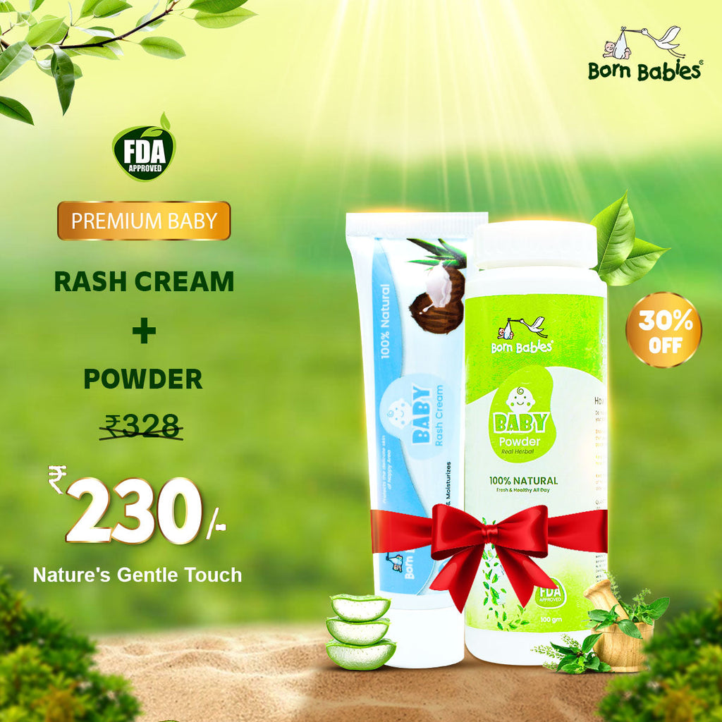 Combo Pack Of Baby Rash Cream & Baby Powder